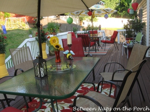 Deck Decorated For Summer Party, How To Decorate My Deck For Summer