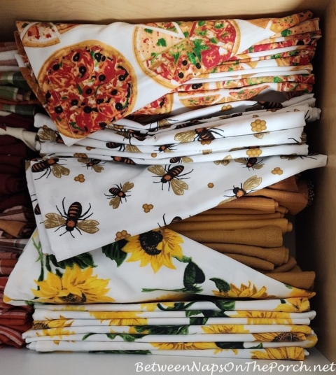 New Napkin Purchases, Sunflower, Bee and Pizza Theme