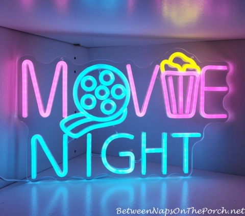Neon Movie Night Light