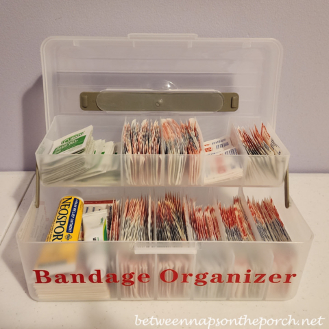 Organize Your Band-aids and Antibiotic Ointments