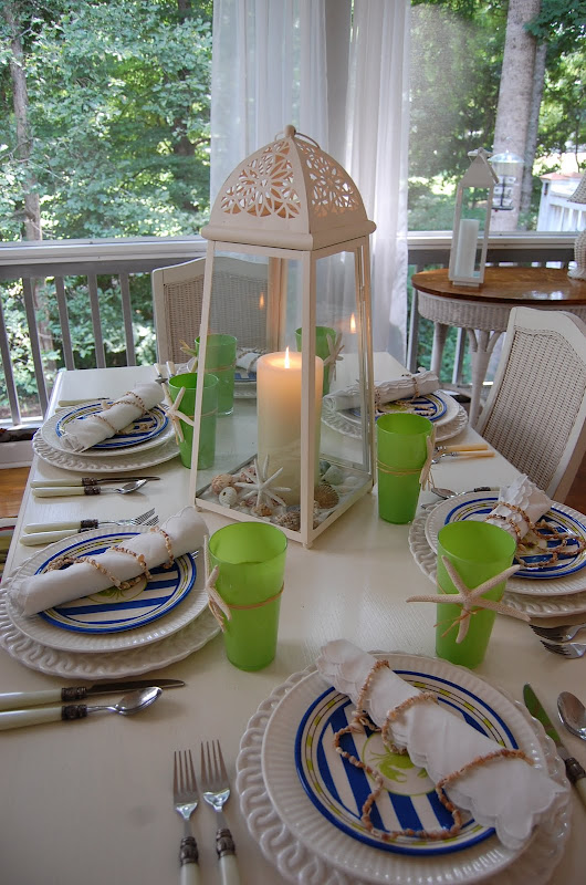 Coastal Summer Table Setting