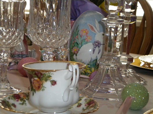 Easter Table Settings Tablescapes with Old Country Rose by Royal Albert