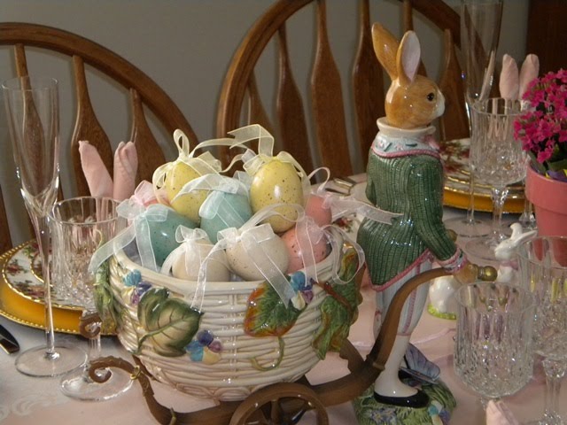Easter Table Settings Tablescapes with Old Country Rose by Royal Albert