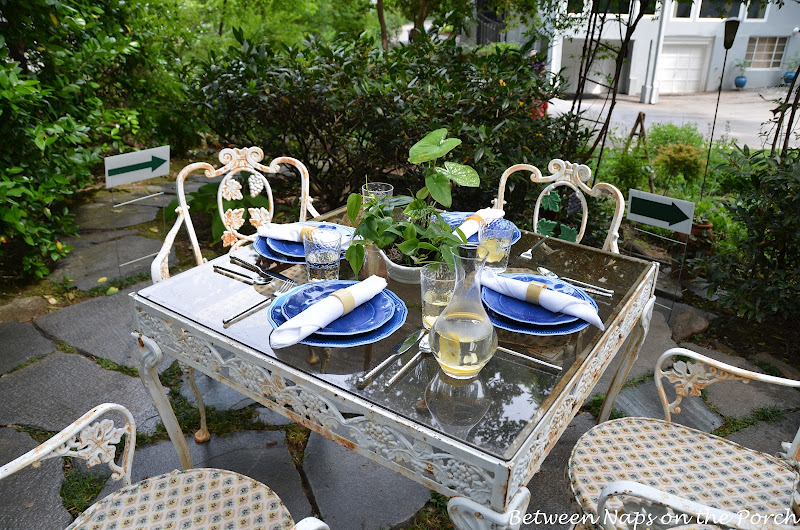 Table Setting in the Garden