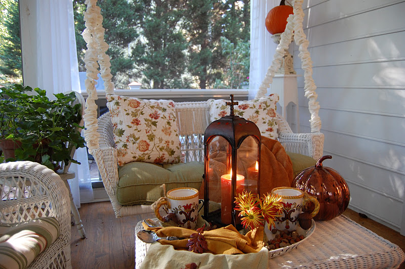 Decorating the Porch for Fall or Autumn