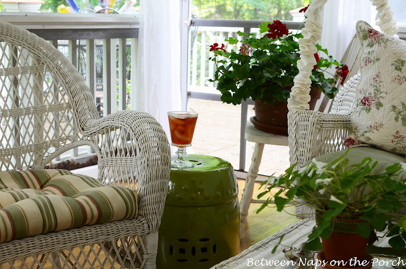 Barrel-Shaped, Green Garden Seat, Garden Stool