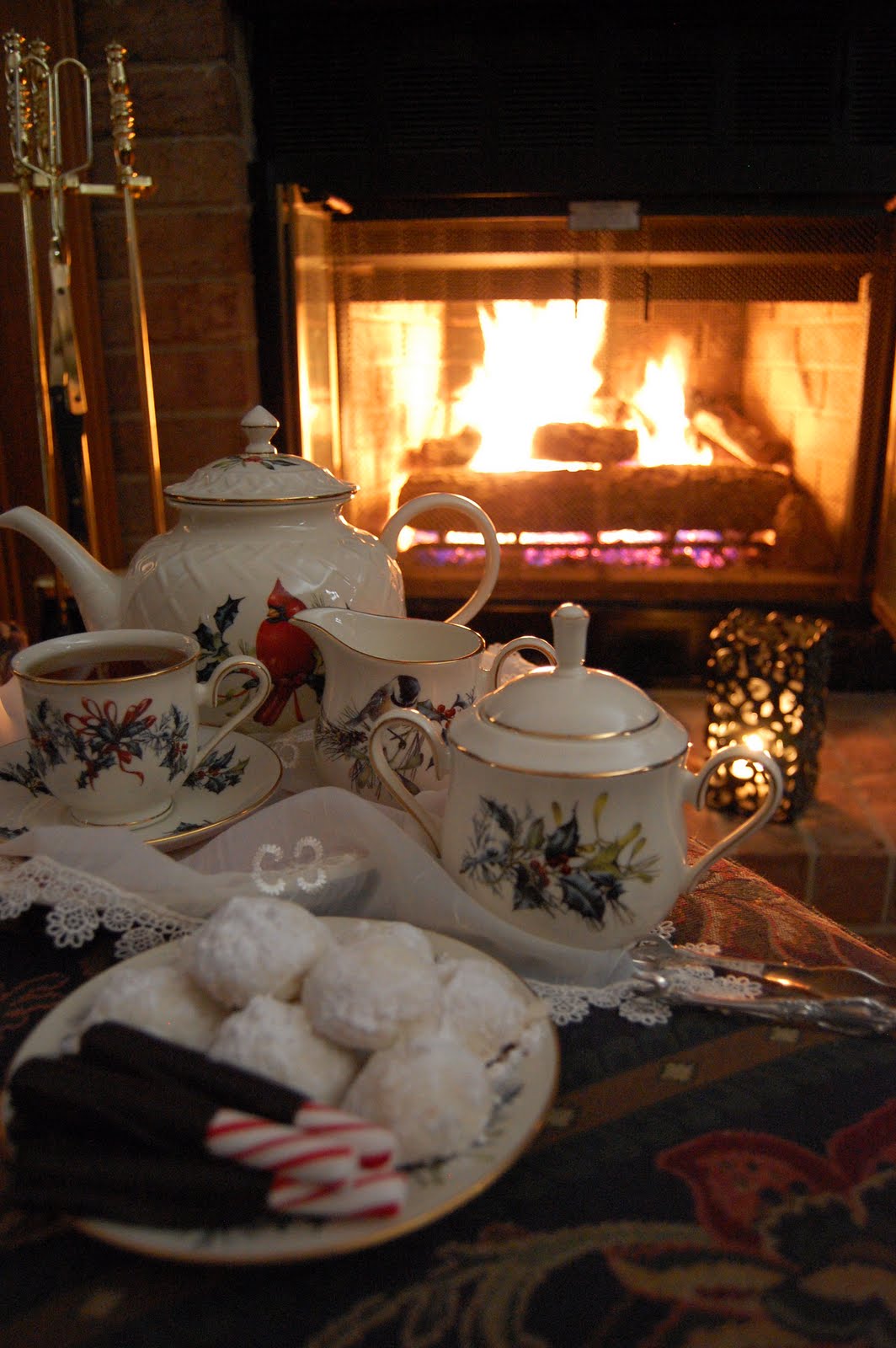 Cozy Fireside Tea