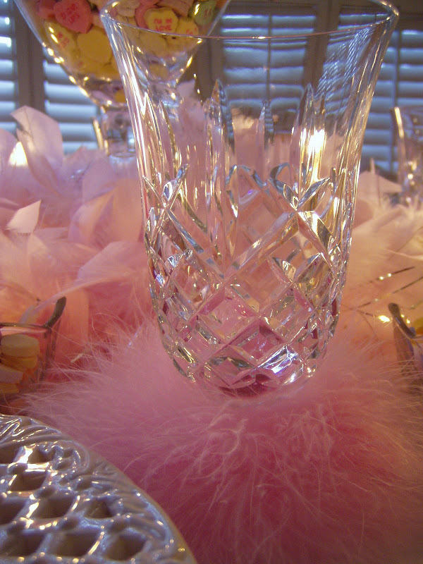 Valentine's Day Table Setting with Waterford Araglin Crystal