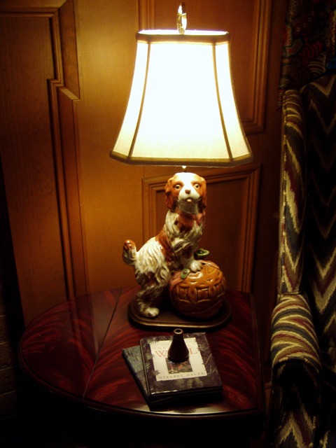 Dog Lamp made from Ceramic Dog