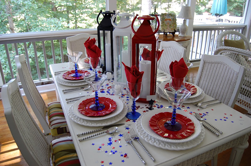 4th of July Table Setting and Decorating Ideas