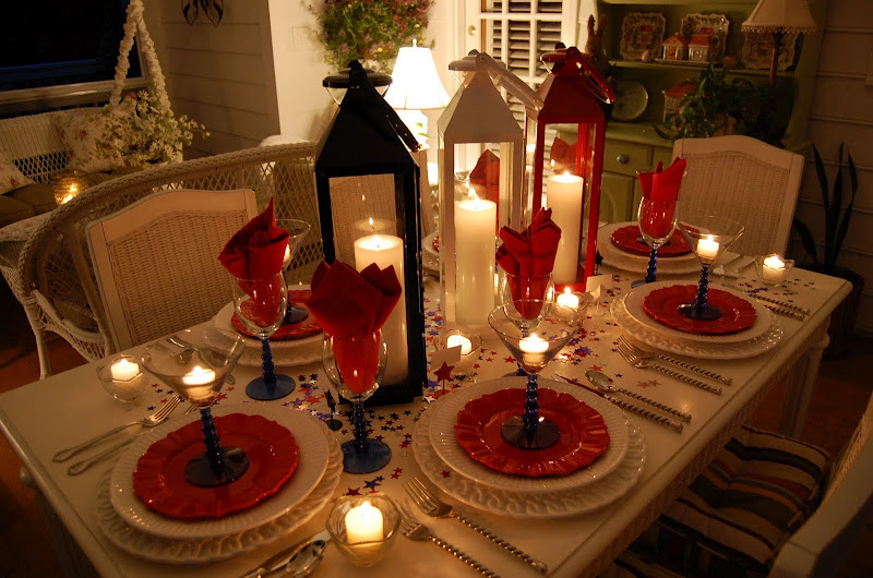 4th of July Table Setting and Decorating Ideas